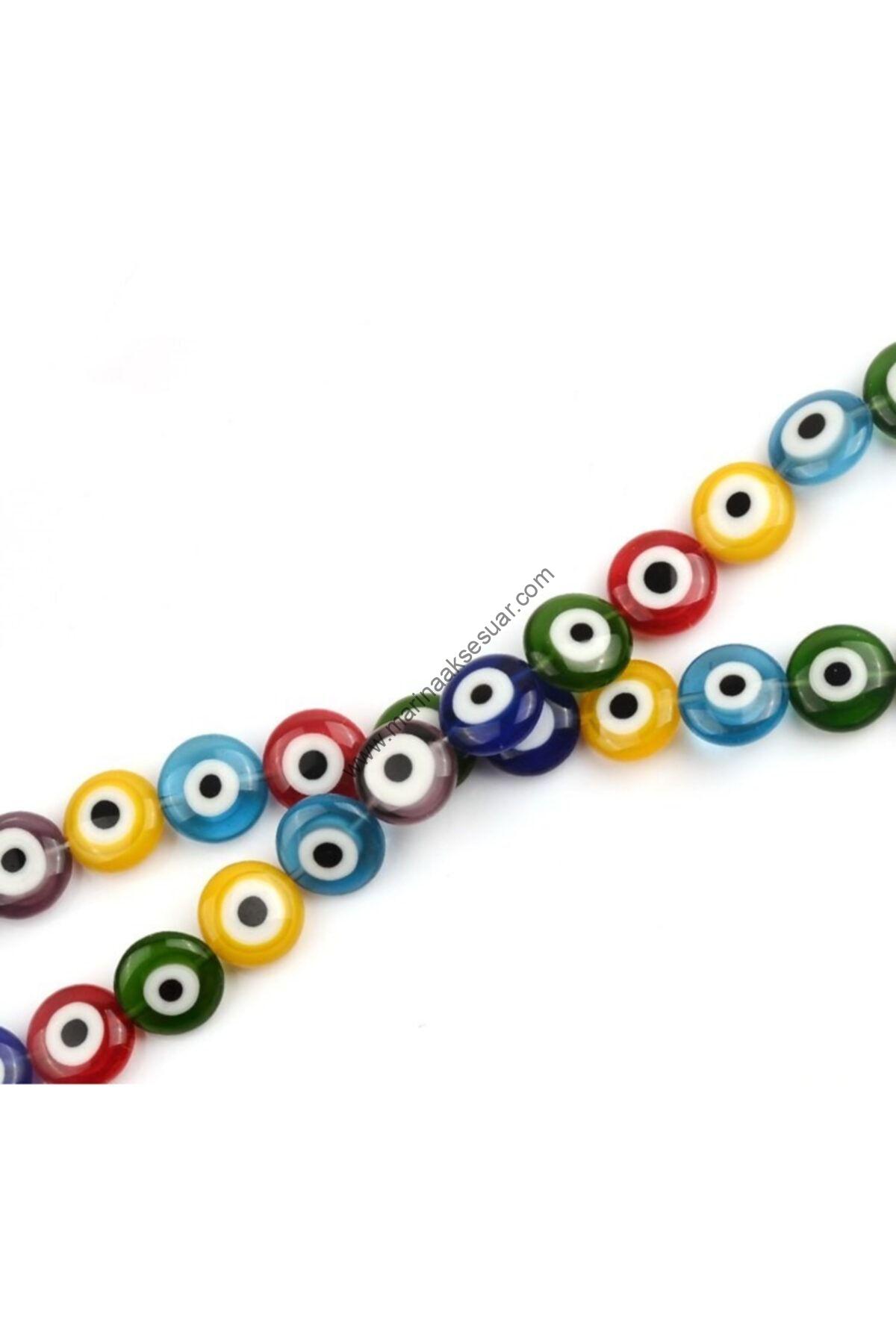 CAM NAZAR BONCUĞU 8MM 1 DİZİ - Görsel 3