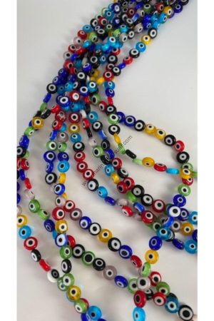 CAM NAZAR BONCUĞU 8MM 1 DİZİ