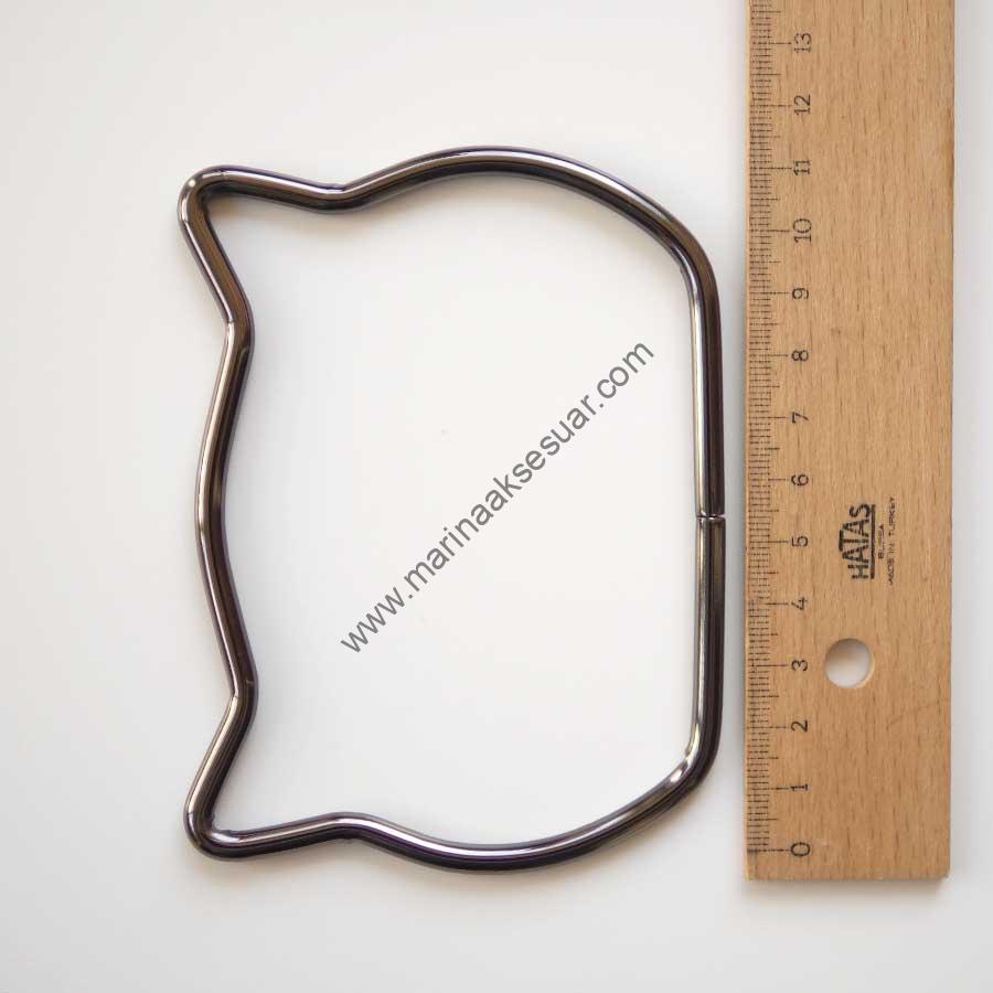 Metal Çanta Sapı Kedi (1 Çift) - Görsel 4