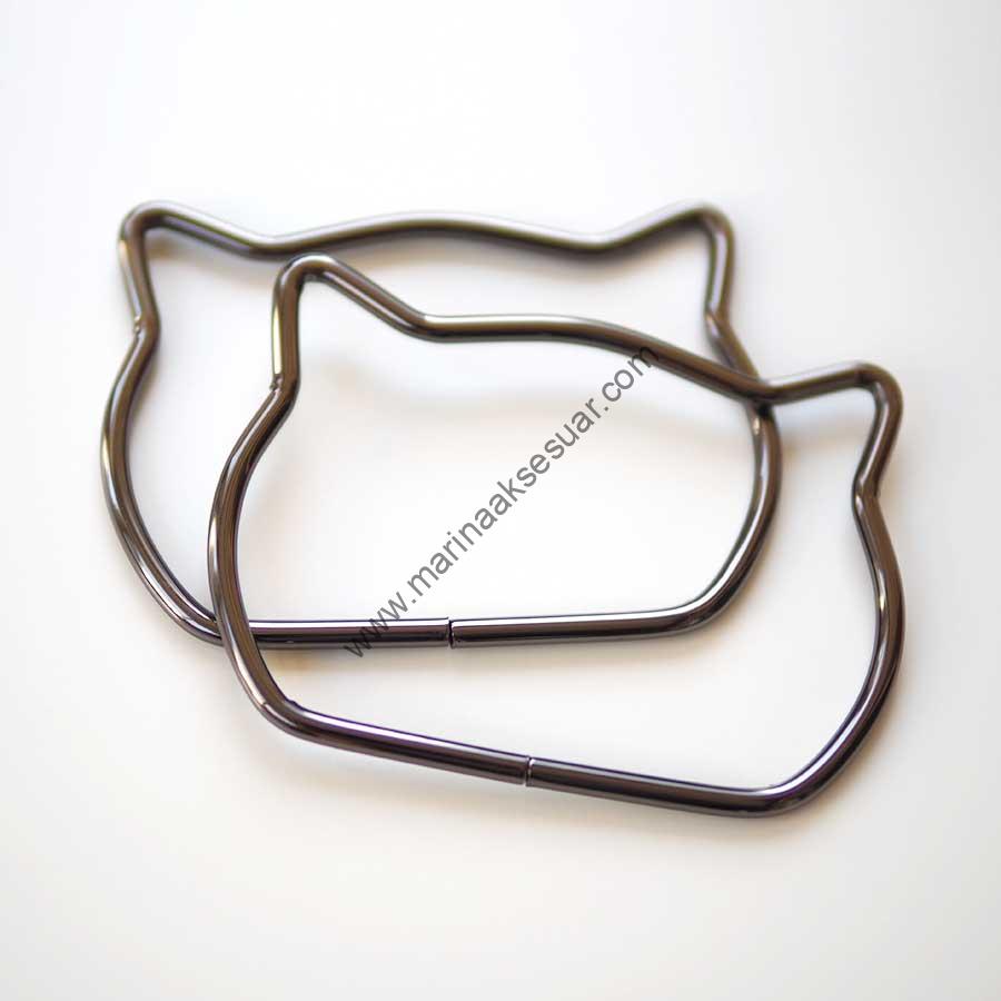 Metal Çanta Sapı Kedi (1 Çift) - Görsel 5