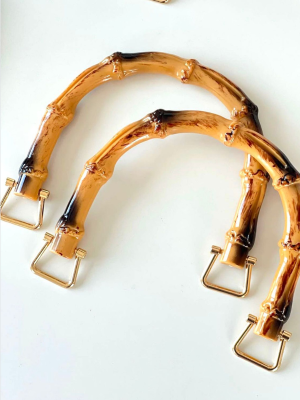 BAMBU GÖRÜNÜMLÜ AKRİLİK ÇANTA SAPI