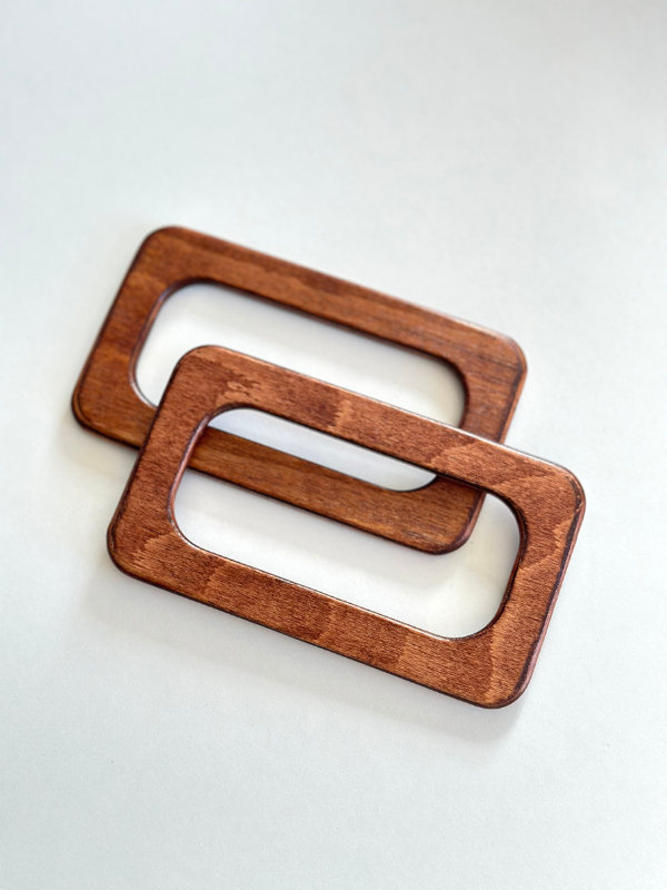 KAHVERENGİ AHŞAP ÇANTA KULP