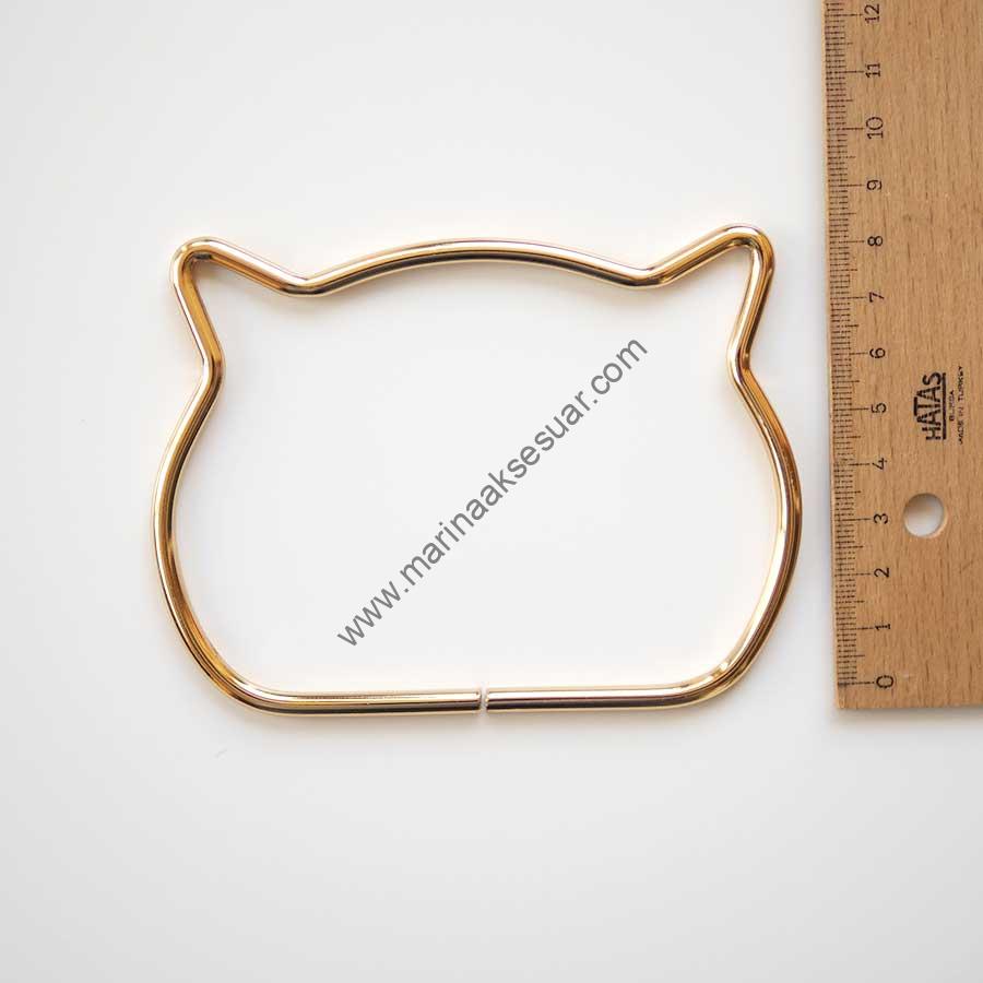 Metal Çanta Sapı Kedi (1 Çift) - Görsel 7