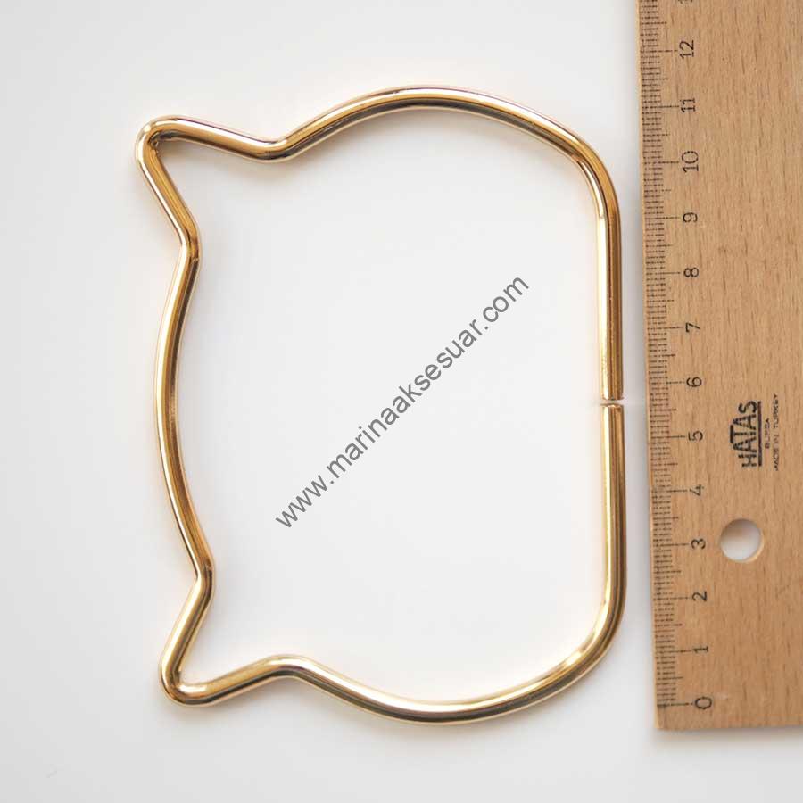 Metal Çanta Sapı Kedi (1 Çift) - Görsel 9