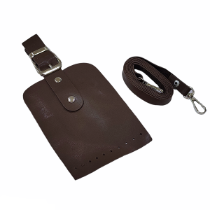 Kahverengi Kapaklı Askılı Telefon Çanta Kiti