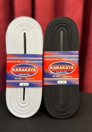 2cm Bel ve Paça Lastiği Beyaz (10mt)