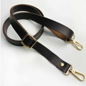 Kahverengi Deri Ayarlanabilir Çanta Sapı