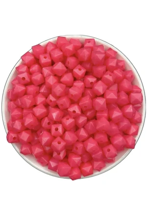 KÜP MODEL ÇANTA BONCUK FUŞYA 10MM