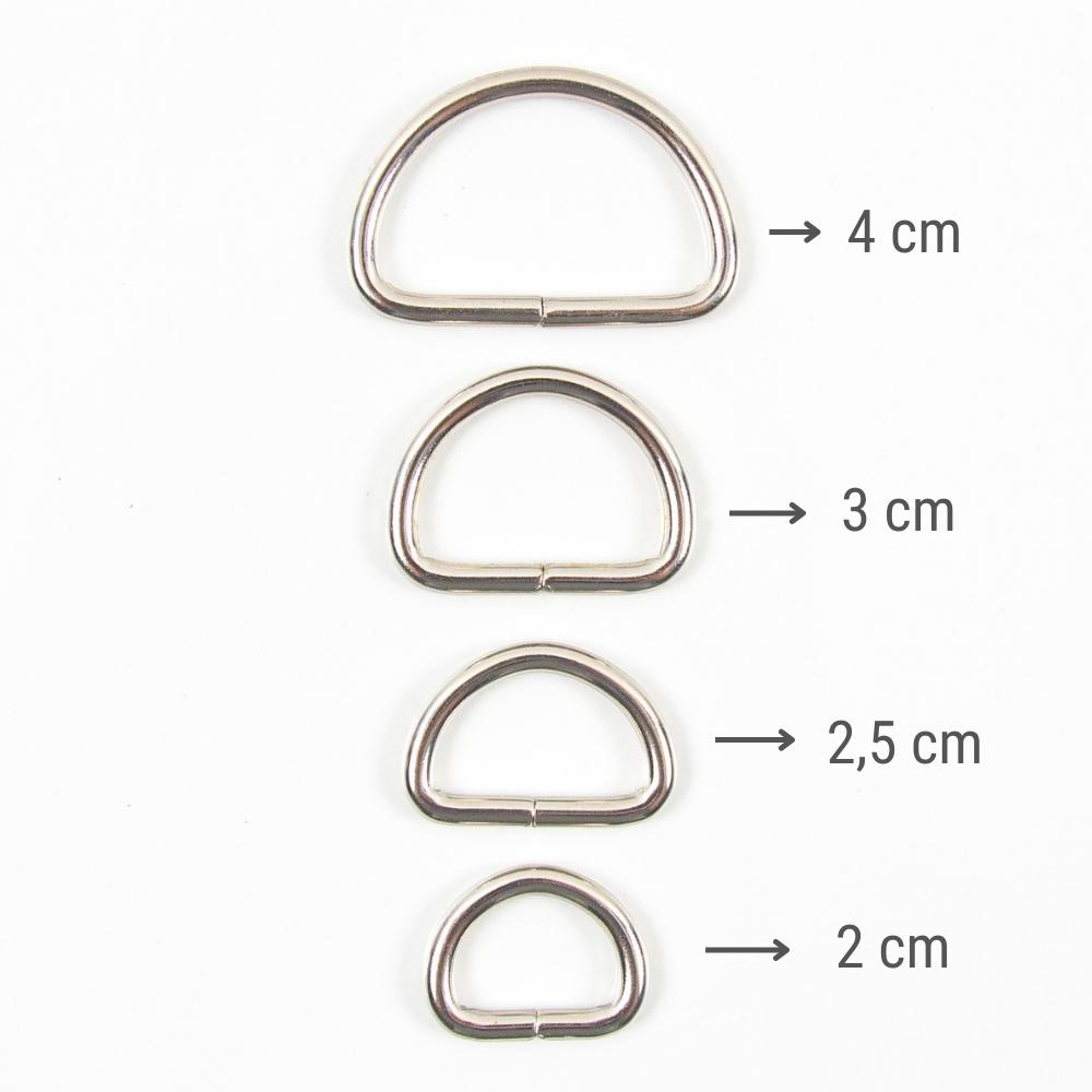 3CM D METAL KANCA HALKA GÜMÜŞ (1KG) - Görsel 2