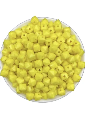 KÜP MODEL ÇANTA BONCUK SARI 10MM