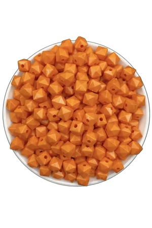 KÜP MODEL ÇANTA BONCUK TURUNCU 10MM