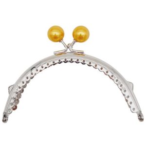 Gümüş Metal Hardal Toplu Oval Cüzdan Klipsi (10,5cm)