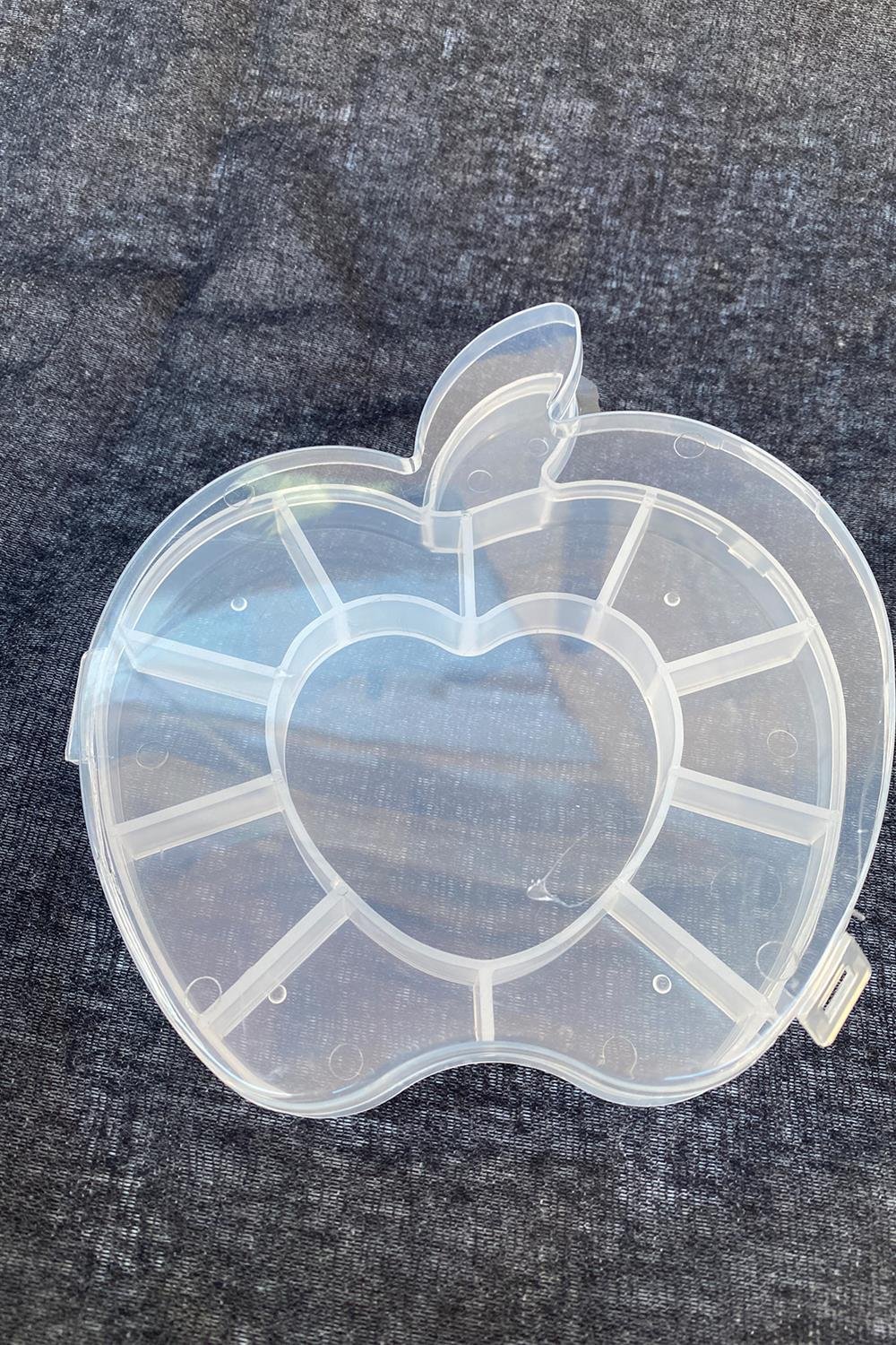 ELMA MODEL ŞEFFAF TAKI BONCUK KUTUSU