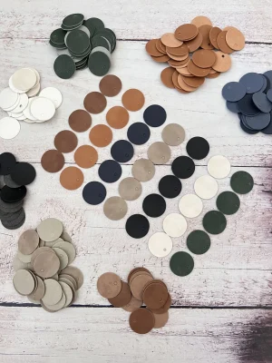 DERİ PUL 100'LÜ PAKET (3 CM )