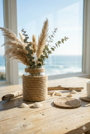 Evinize Deniz Havası Getirin: Atık Malzemeler ve Halatla 2 Kolay Kendin Yap Projesi