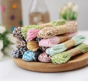 DEMET KAĞIT İP ÇİFT RENK 10mt (12ad)