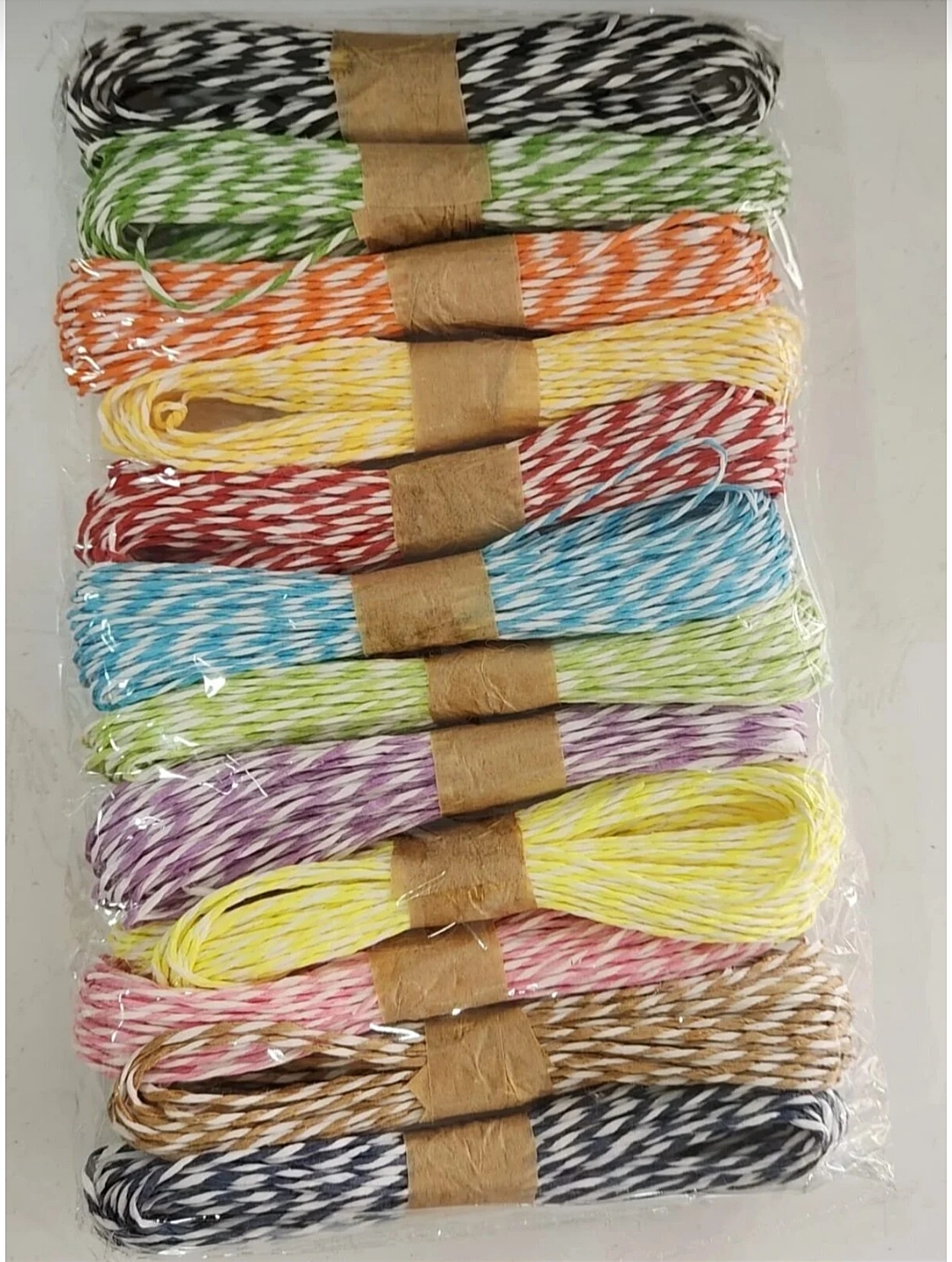 DEMET KAĞIT İP ÇİFT RENK 10mt (12ad) - Görsel 2