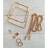 KARELİ METAL ÇANTA SET