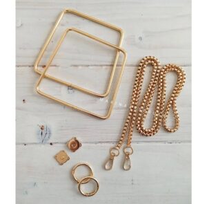 KARELİ METAL ÇANTA SET