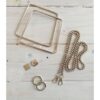 KARELİ METAL ÇANTA SET