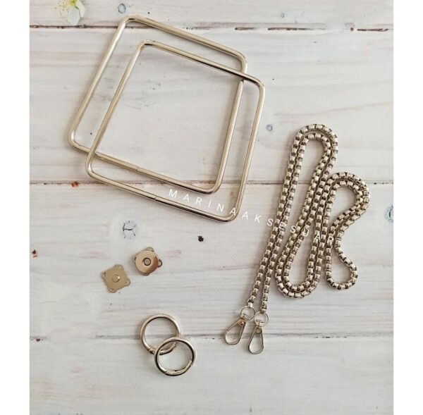 KARELİ METAL ÇANTA SET