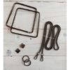 KARELİ METAL ÇANTA SET