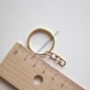 Anahtarlık Halkası Zincirli 24MM Gold(25 Adet)