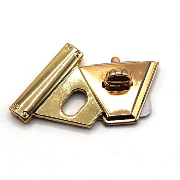 ÜÇGEN MODEL METAL ÇANTA KİLİT GOLD(1AD)