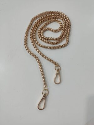 Gold Renk Kare Model Çanta Zinciri (110 Cm )