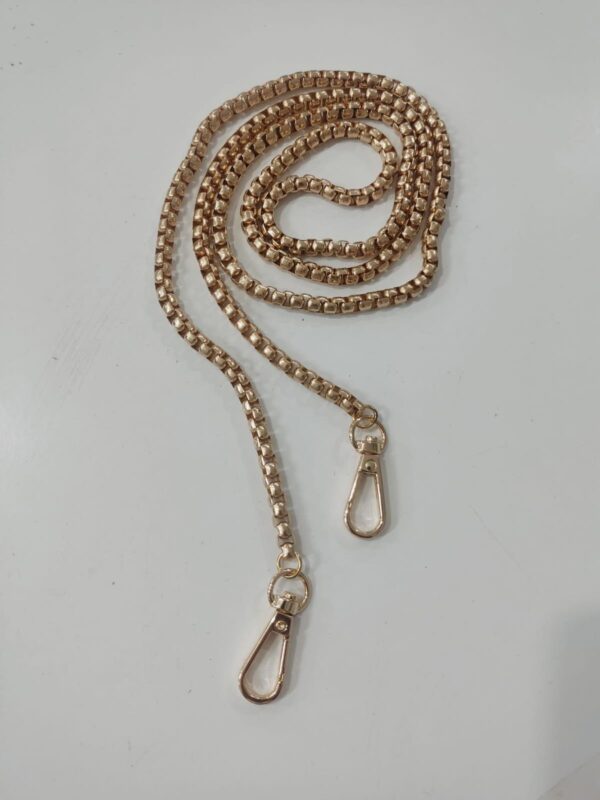 Gold Renk Kare Model Çanta Zinciri (110 Cm )