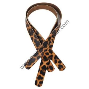 Oval Uçlu Leopar Çanta Sapı 70 CM (Çift)
