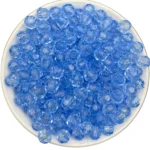 8mm Petek Model Akrilik Boncuk Açık Mavi (1kg)