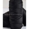 Polyester Makrome İpi Siyah (100gr)
