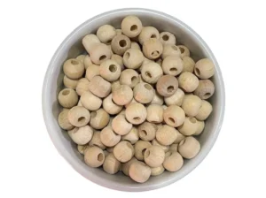 8 MM TAHTA YUVARLAK BONCUK KREM (1 KG)