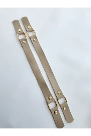 PELİKAN DERİ ÖRGÜ ÇANTA ASKISI VİZON (75cm)